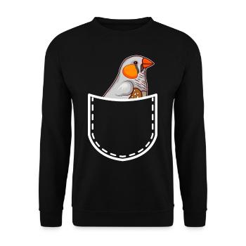 Zebrafinch Zebra finches magnificent finches bird lovers - Unisex Sweatshirt - black - Front - Alina (178cm) & Michal (187cm)