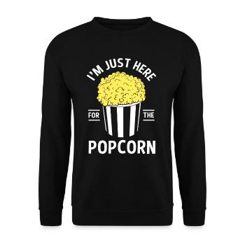 Popcorn Filmmaker - Unisex Sweatshirt - black - Front - Alina (178cm) & Michal (187cm)