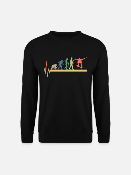 Skate skater skater evolution - Sweat-shirt Unisexe - noir