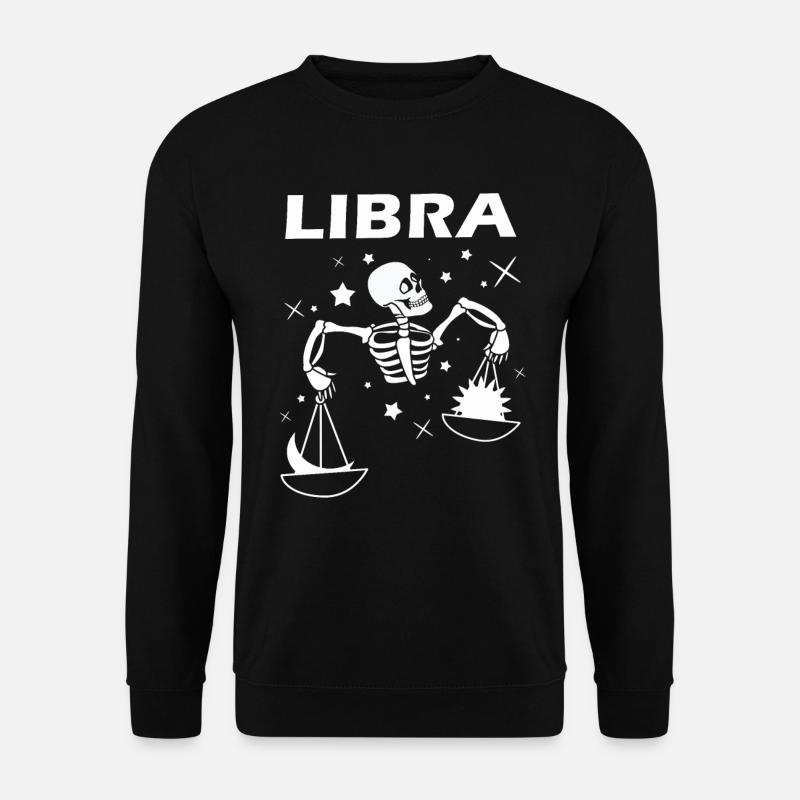 Libra Signe du zodiaque Waage Zodiac - Sweat-shirt Unisexe - noir
