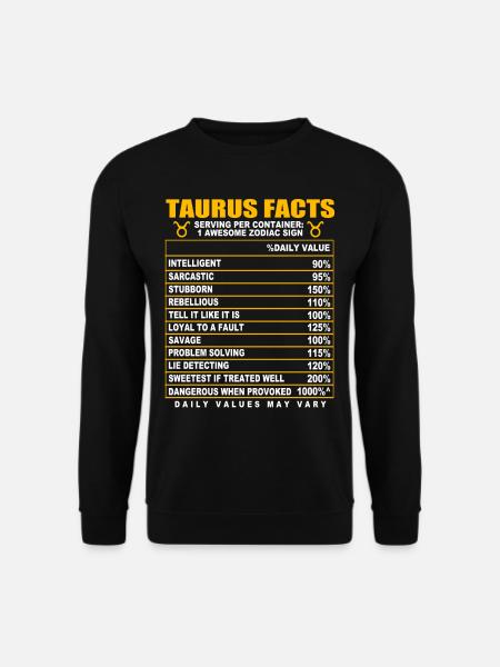 Taurus Zodiac - Unisex Sweatshirt - black