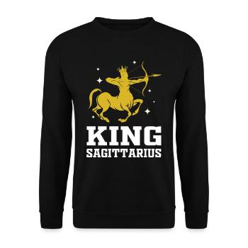 Tireurs Signes du zodiaque - Sweat-shirt Unisexe - noir - Devant - Alina (178cm) & Michal (187cm)