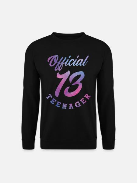 13. Geburtstag Mädchen Teenager Teen - Unisex Pullover - Schwarz