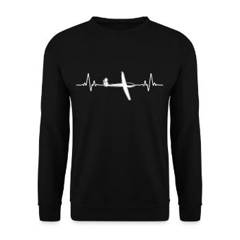 Battements de Coeur Planeurs Planeurs Planeurs - Sweat-shirt Unisexe - noir - Devant - Alina (178cm) & Michal (187cm)