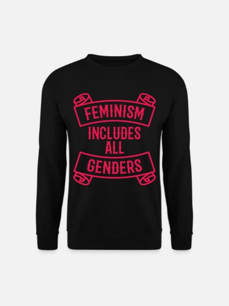 Feminism Includes All Genders Couple lesbienne - Sweat-shirt Unisexe - noir