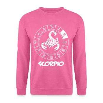 Scorpion Signes du zodiaque - Sweat-shirt Unisexe - rose - Devant