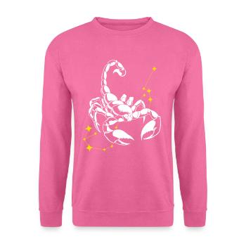 Scorpion Signes du zodiaque - Sweat-shirt Unisexe - rose - Devant