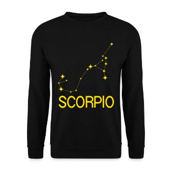 Signe du zodiaque Scorpion - Sweat-shirt Unisexe - noir - Devant - Alina (178cm) & Michal (187cm)