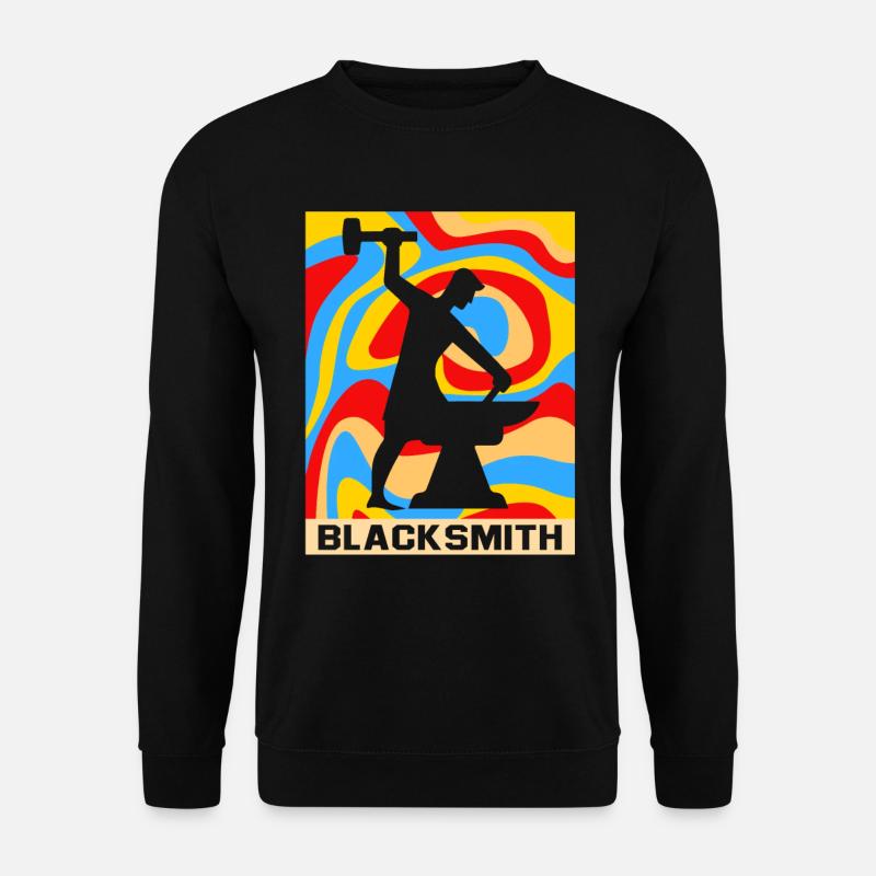 Amboss Schmiedekunst - Unisex Pullover - Schwarz