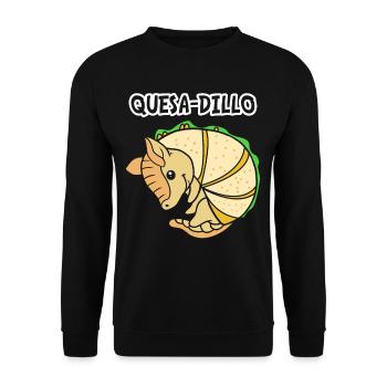 Armadillo Quesadilla Taco - Unisex Sweatshirt - black - Front - Alina (178cm) & Michal (187cm)
