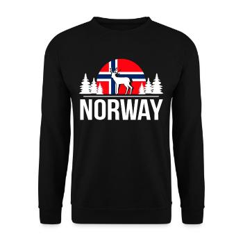 Norvège voyage vacances pays cadeau - Sweat-shirt Unisexe - noir - Devant - Alina (178cm) & Michal (187cm)