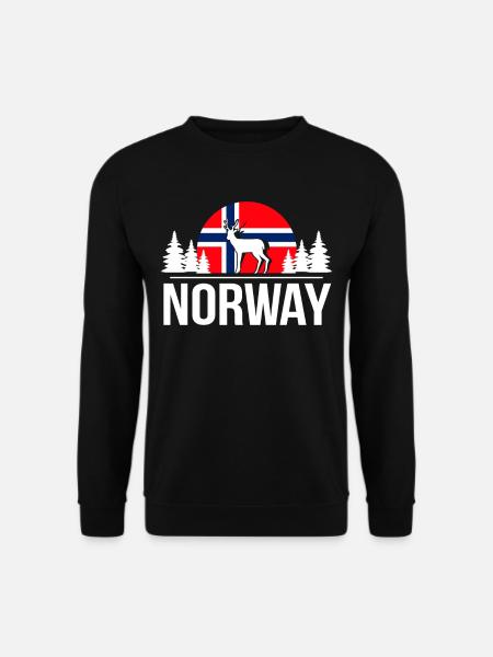 Norwegen Reise Urlaub Land Geschenk - Unisex Pullover - Schwarz