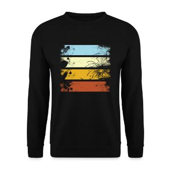 Vintage Fireworks New Year's Eve Pyrotechnics Gift - Sweat-shirt Unisexe - noir - Devant - Alina (178cm) & Michal (187cm)