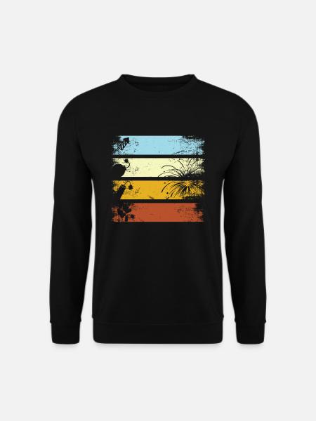 Vintage Fireworks New Year's Eve Pyrotechnics Gift - Unisex Pullover - Schwarz