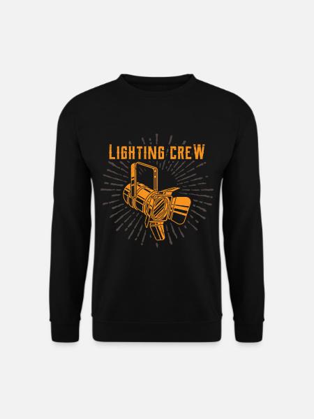 LIGHTING CREW RÉTRO Techniciens d’éclairage - Sweat-shirt Unisexe - noir
