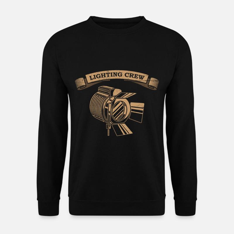 LIGHTING CREW Lichttechniker - Unisex Pullover - Schwarz