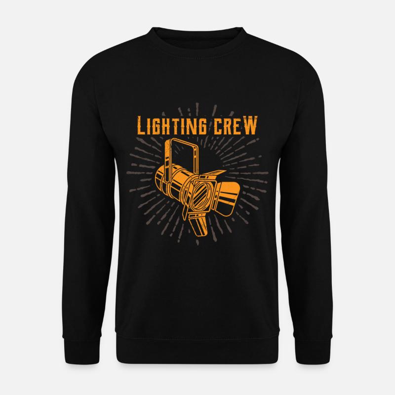 LIGHTING CREW Oberbeleuchter Lichttechniker - Unisex Pullover - Schwarz