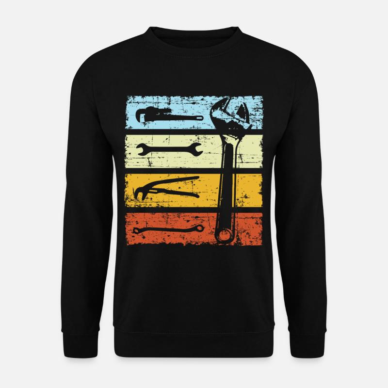 Heating engineer retro tool - Unisex Sweatshirt - black
