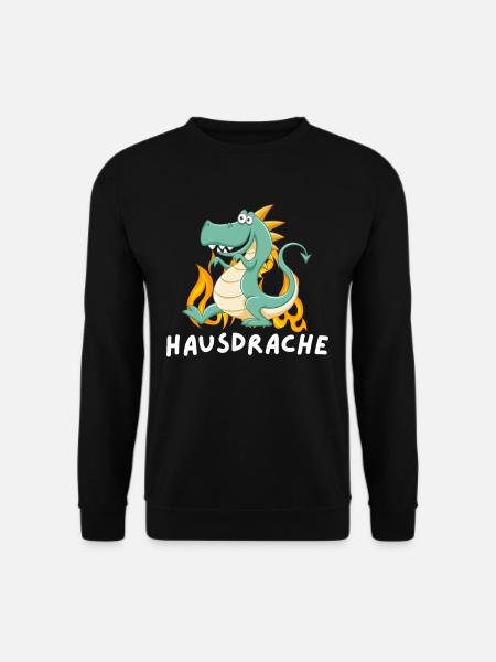 Hausdrache Schwiegermutter Humor Fun - Unisex Pullover - Schwarz