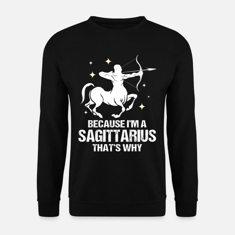 Zodiac sign Sagittarius - Unisex Sweatshirt - black