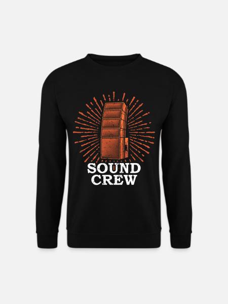 SOUND CREW Tontechniker Veranstaltungstechniker - Unisex Pullover - Schwarz