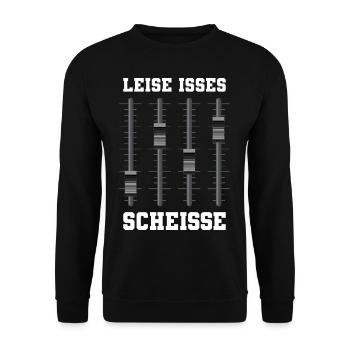 Tontechniker Lustig Veranstaltungstechniker - Unisex Pullover - Schwarz - Vorne - Alina (178cm) & Michal (187cm)