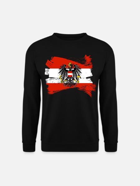 Austria Eagle Flag - Unisex Sweatshirt - black