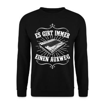 IL Y A TOUJOURS UN TECHNICIEN DE SON AUXWEG - Sweat-shirt Unisexe - noir - Devant - Alina (178cm) & Michal (187cm)