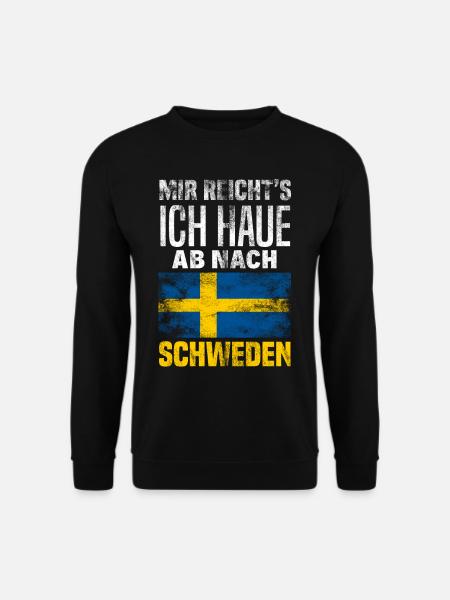 Schweden Flagge Schwede Geschenk - Unisex Pullover - Schwarz