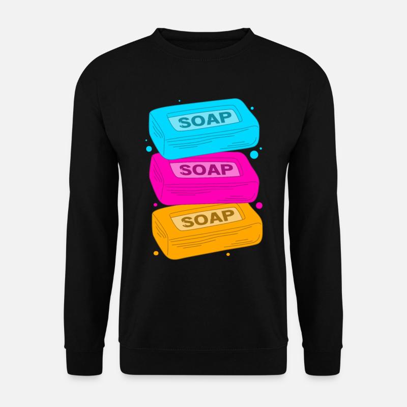 Seife Seifenherstellung DIY - Unisex Pullover - Schwarz