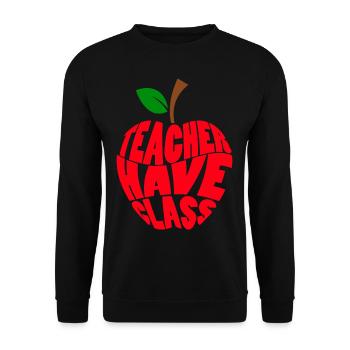 TEACHER HAVE CLASS Teacher Quote Teacher Lustig - Unisex Sweatshirt - black - Front - Alina (178cm) & Michal (187cm)