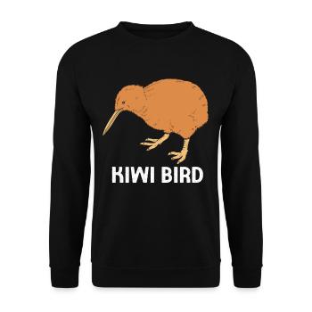 kiwi-oiseau kiwi - Sweat-shirt Unisexe - noir - Devant - Alina (178cm) & Michal (187cm)
