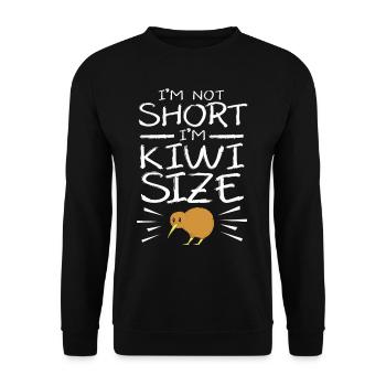 kiwi-oiseau kiwi - Sweat-shirt Unisexe - noir - Devant - Alina (178cm) & Michal (187cm)