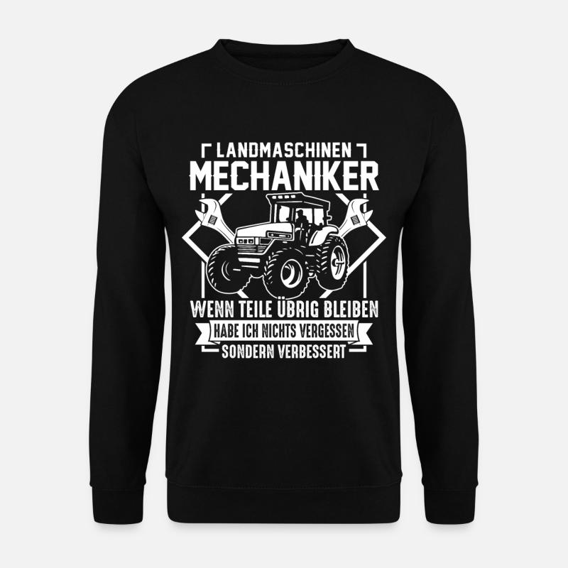 Landmaschinen Mechaniker Traktor Werkzeug - Unisex Pullover - Schwarz