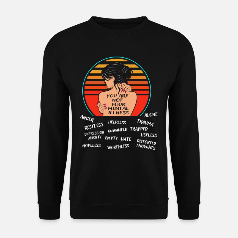 Depression - Unisex Pullover - Schwarz