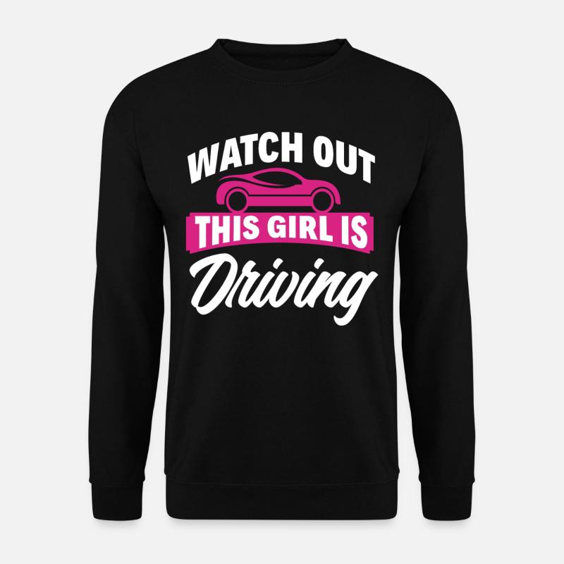 Führerschein Bestanden Fahranfängerin Mädchen - Unisex Pullover - Schwarz
