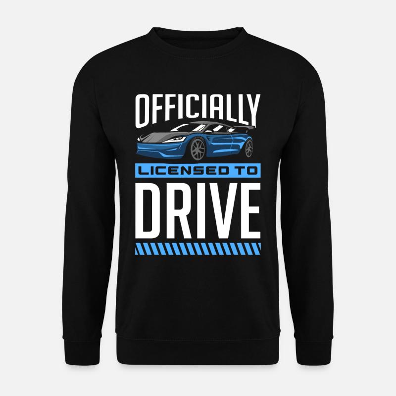 Jungs Führerschein Geschenkidee Autofahrer - Unisex Pullover - Schwarz