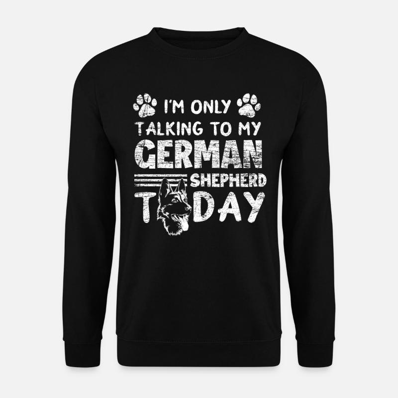 Deutscher Schäferhund Spruch Hundehalter - Unisex Pullover - Schwarz