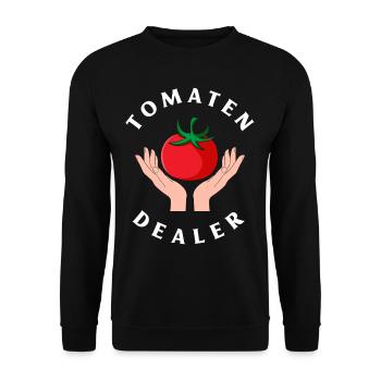 Jardin jardin de tomates dealer - Sweat-shirt Unisexe - noir - Devant - Alina (178cm) & Michal (187cm)