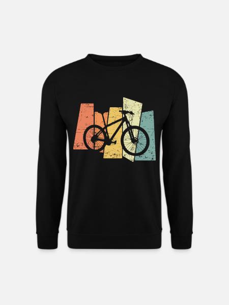 Retro Mountainbike MTB Downhill Vintage - Unisex Pullover - Schwarz