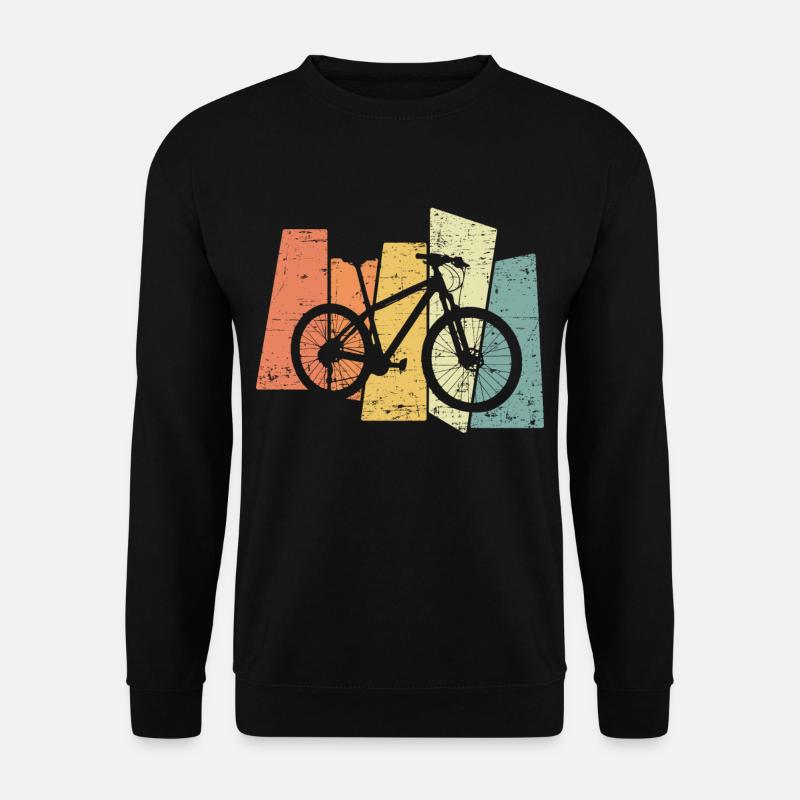 Retro Mountainbike MTB Downhill Vintage - Unisex Pullover - Schwarz
