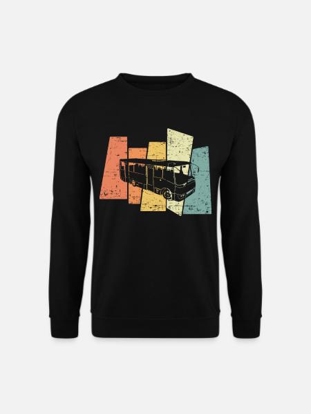 Retro Vintage Bus Bus Driver Profession Bus - Unisex Sweatshirt - black