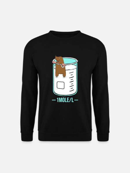 One Mole Per Liter Chemie Wissenschaft Chemiker - Unisex Pullover - Schwarz