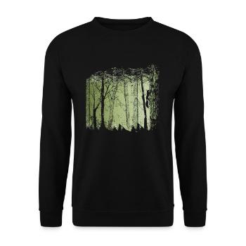 Squirrels in the forest - Unisex Sweatshirt - black - Front - Alina (178cm) & Michal (187cm)