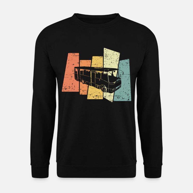 Retro Bus Driver Profession Transporter Bus - Sweat-shirt Unisexe - noir