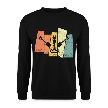 Détecteur de métaux vintage Sondeur Sonden - Sweat-shirt Unisexe - noir - Devant - Alina (178cm) & Michal (187cm)