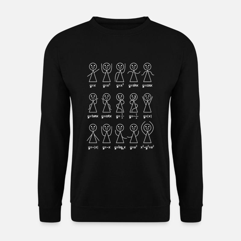 Algebra Tanz Lustiges Diagramm Mathe Gleichung - Unisex Pullover - Schwarz