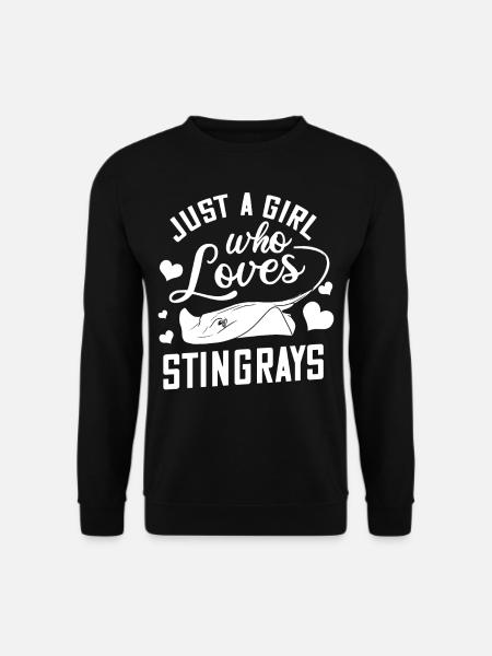 Mantarochen Rochen Teufelsrochen Fisch Manta - Unisex Pullover - Schwarz