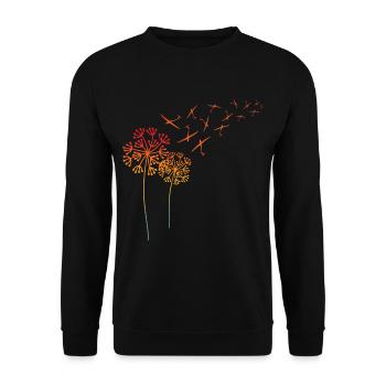 Pissenlit escarmoucheurs planeurs planeurs - Sweat-shirt Unisexe - noir - Devant - Alina (178cm) & Michal (187cm)