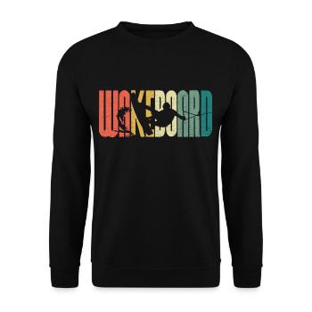 Rétro Wakeboard Sunset Fan Wakeboard - Sweat-shirt Unisexe - noir - Devant - Alina (178cm) & Michal (187cm)